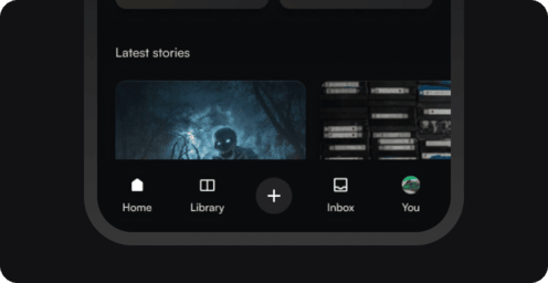 Nightscribe app home screen