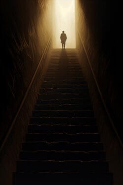 Man on the Stairs