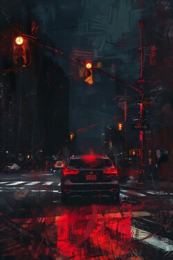 NO RIGHT TURN ON RED written by Umbrello